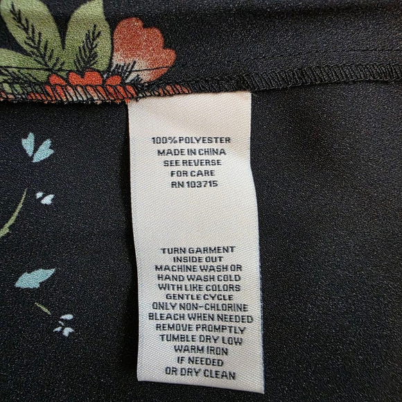 Nanette Lepore Floral Print high low Dress Black - Picture 9 of 10